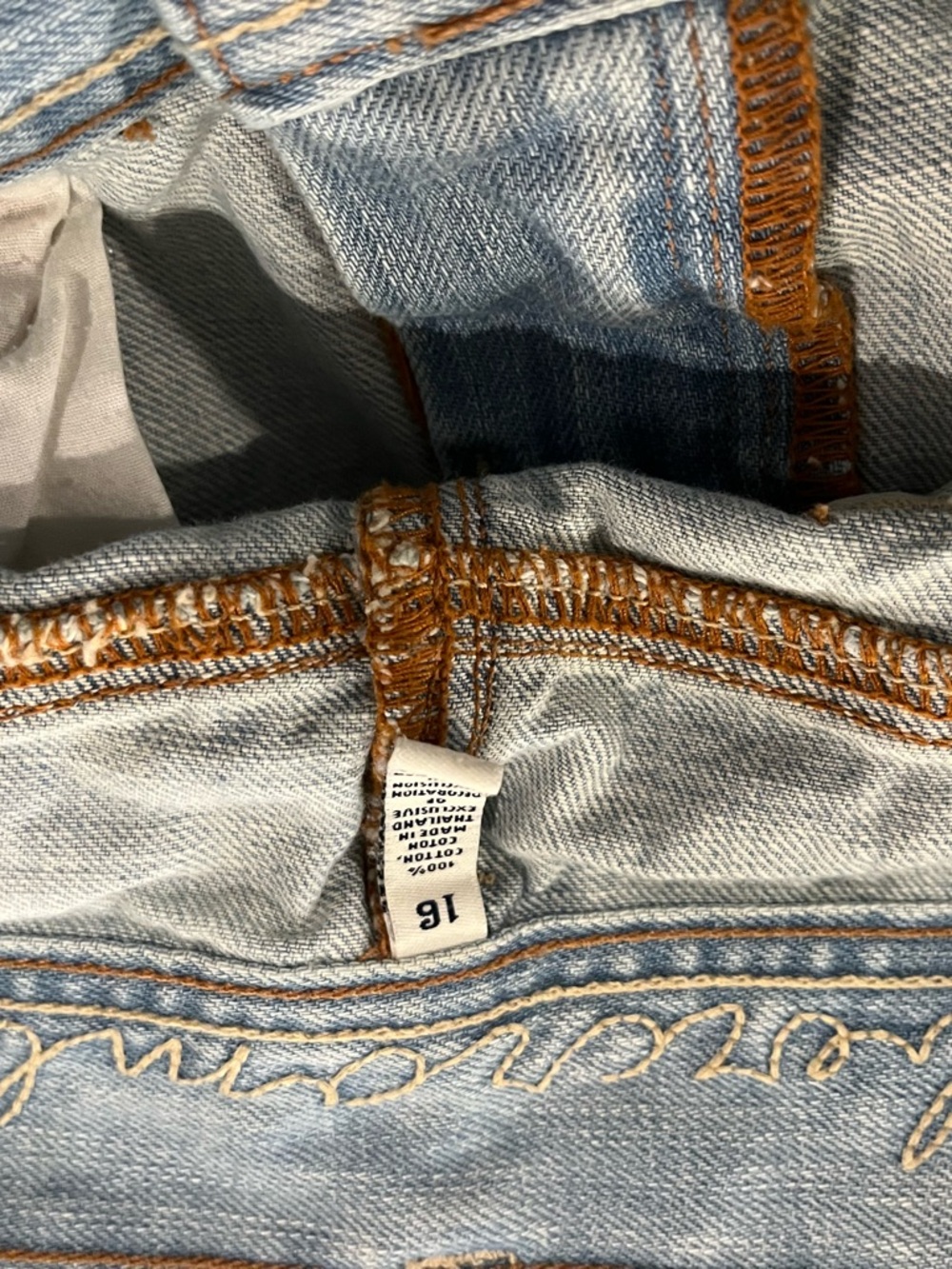 Vintage 90's Abercrombie & Fitch Light Blue Denim Pleated
Mini Skirt size 2/4 - Picture 6 of 7